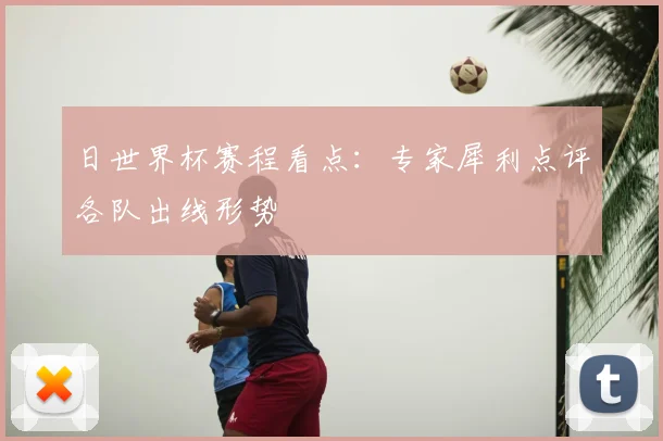 日世界杯赛程看点：专家犀利点评各队出线形势