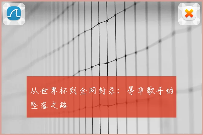 从世界杯到全网封杀：辱华歌手的坠落之路