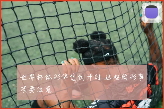 世界杯体彩停售倒计时 这些购彩事项要注意